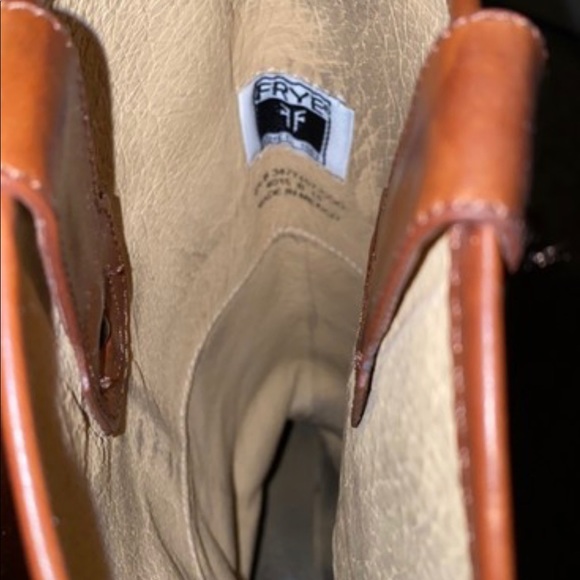 Frye Melissa button cowboy boot cognac 6.5 leather fall boot - Picture 11 of 13